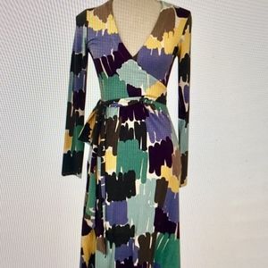 Multicolored Boden wrap Dress
